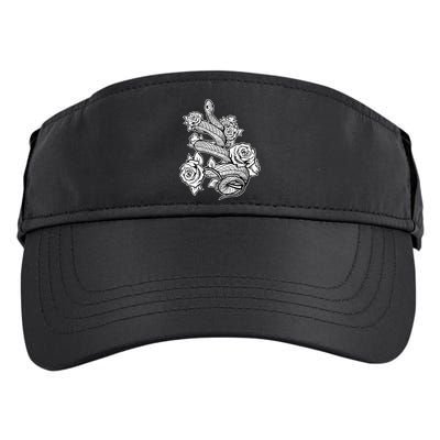 Gothic Snake With Roses Punk Gothic Adult Drive Performance Visor