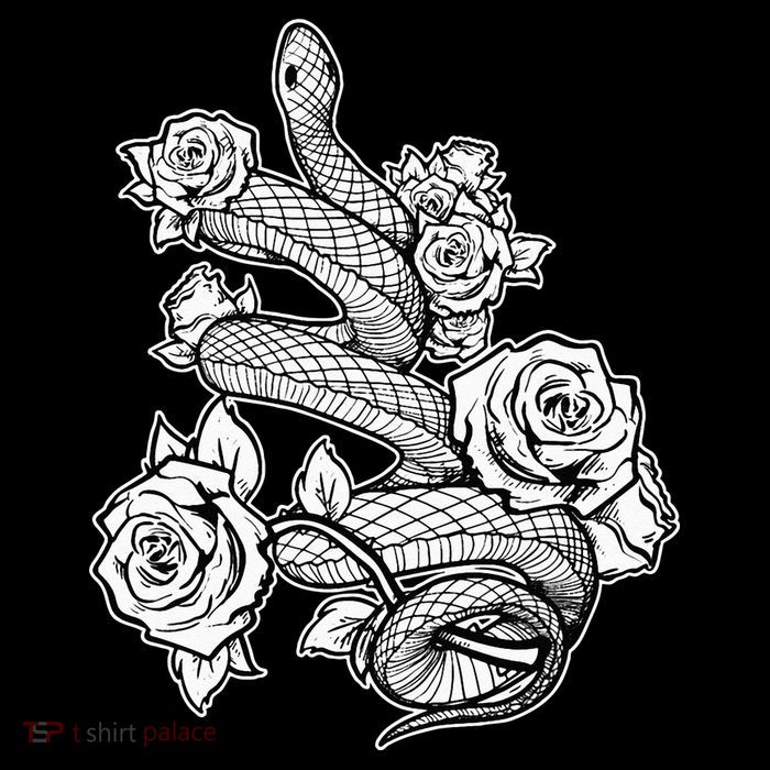 Gothic Snake With Roses Punk Gothic Cooling Performance Long Sleeve Crew