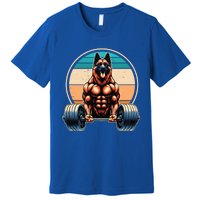 Ger Shepherd Weightlifting Funny Deadlift Fitness Gym Great Gift Premium T-Shirt