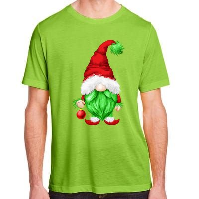 Grumpy Santa With Xmas Tree Ball Funny Anti Christmas Gnome Gift Adult ChromaSoft Performance T-Shirt