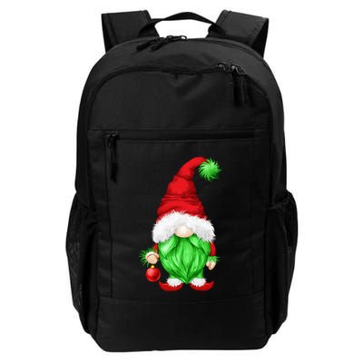 Grumpy Santa With Xmas Tree Ball Funny Anti Christmas Gnome Gift Backpack