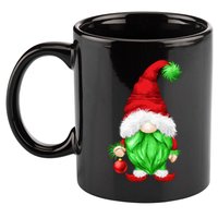 Grumpy Santa With Xmas Tree Ball Funny Anti Christmas Gnome Gift 11oz C Handle Ceramic Mug