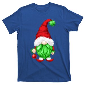 Grumpy Santa With Xmas Tree Ball Funny Anti Christmas Gnome Gift T-Shirt