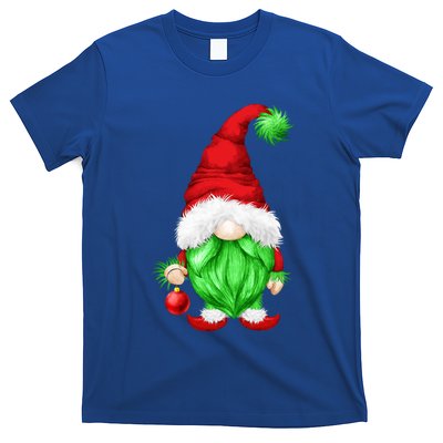 Grumpy Santa With Xmas Tree Ball Funny Anti Christmas Gnome Gift T-Shirt
