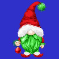 Grumpy Santa With Xmas Tree Ball Funny Anti Christmas Gnome Gift 16 in Basic Backpack