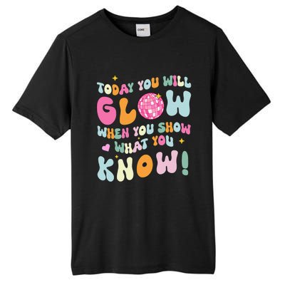 Groovy Show What You Know Test Testing Day Teacher Student Tall Fusion ChromaSoft Performance T-Shirt