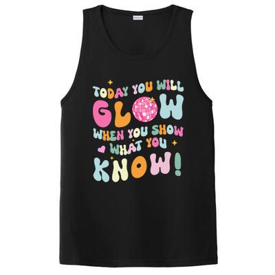 Groovy Show What You Know Test Testing Day Teacher Student PosiCharge Competitor Tank