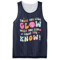 Groovy Show What You Know Test Testing Day Teacher Student Mesh Reversible Basketball Jersey Tank