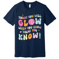 Groovy Show What You Know Test Testing Day Teacher Student Premium T-Shirt