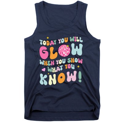 Groovy Show What You Know Test Testing Day Teacher Student Tank Top