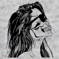 Girl Skull Woman Skull T-Shirt