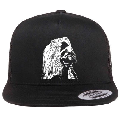 Girl Skull Woman Skull Flatbill Hat