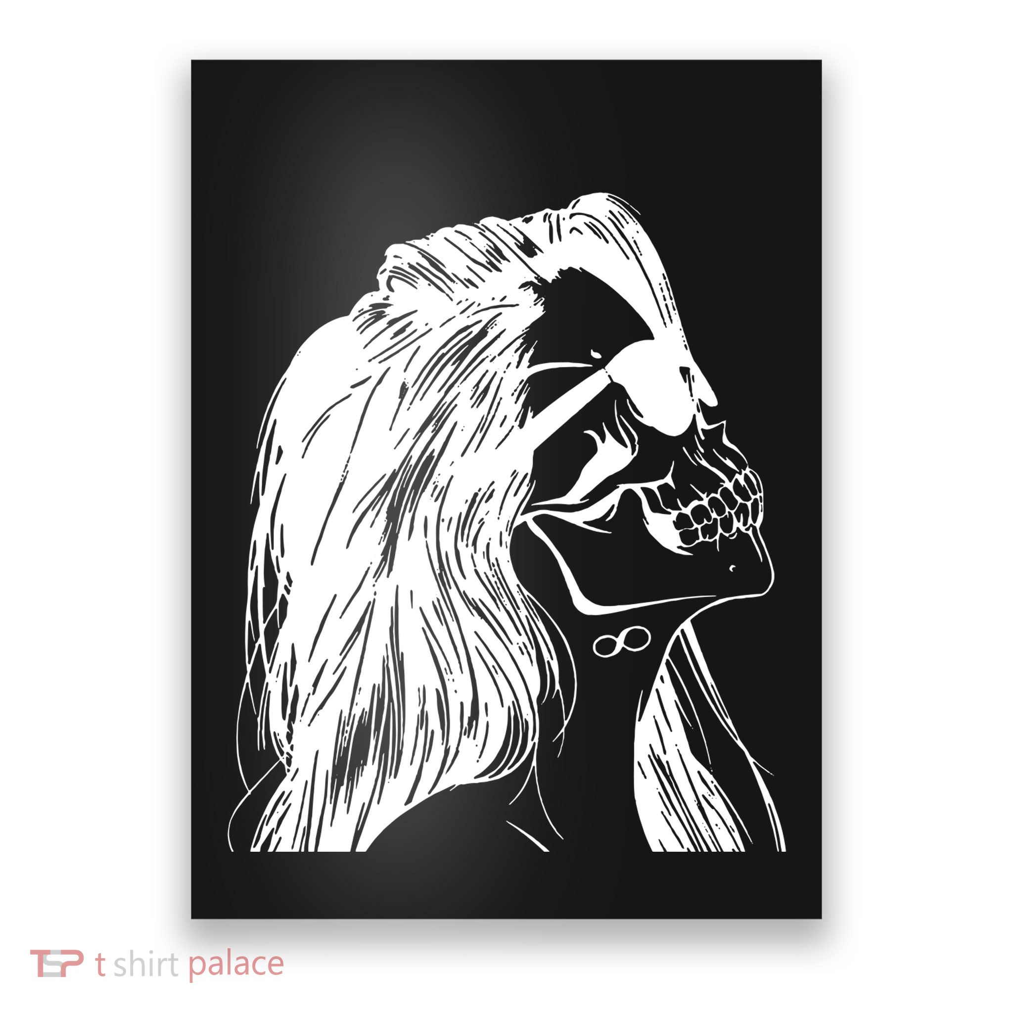 Girl Skull Woman Skull Poster