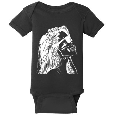 Girl Skull Woman Skull Baby Bodysuit