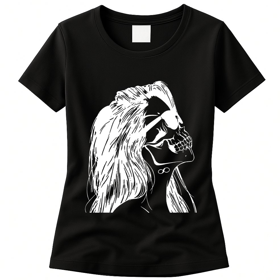 Girl Skull Woman Skull Womens T-Shirt