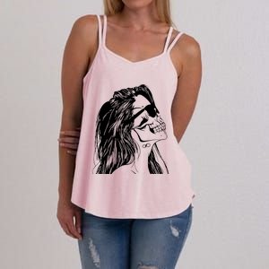 Girl Skull Woman Skull Women's Strappy Tank