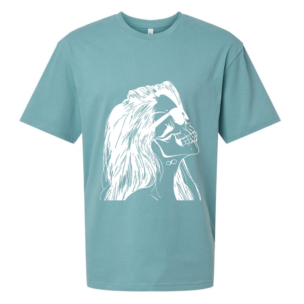 Girl Skull Woman Skull Sueded Cloud Jersey T-Shirt