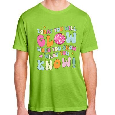 Groovy Show What You Know Test Testing Day Teacher Student Gift Adult ChromaSoft Performance T-Shirt