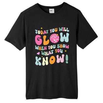 Groovy Show What You Know Test Testing Day Teacher Student Gift Tall Fusion ChromaSoft Performance T-Shirt