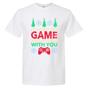 Gamer Saying Xmasi Paused My Game Ugly Christmas Meaningful Gift Garment-Dyed Heavyweight T-Shirt