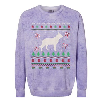 Ger Shepherd Xmas Gift Ugly Ger Shepherd Christmas Cute Gift Colorblast Crewneck Sweatshirt