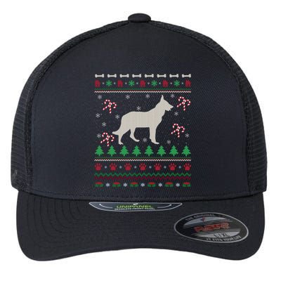 Ger Shepherd Xmas Gift Ugly Ger Shepherd Christmas Cute Gift Flexfit Unipanel Trucker Cap