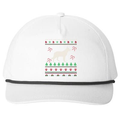 Ger Shepherd Xmas Gift Ugly Ger Shepherd Christmas Cute Gift Snapback Five-Panel Rope Hat