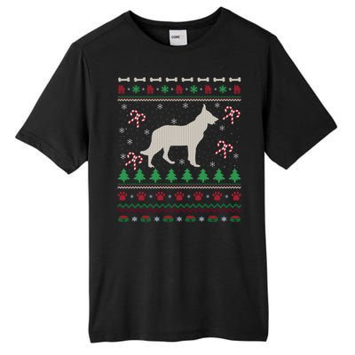 Ger Shepherd Xmas Gift Ugly Ger Shepherd Christmas Cute Gift Tall Fusion ChromaSoft Performance T-Shirt