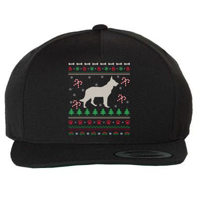 Ger Shepherd Xmas Gift Ugly Ger Shepherd Christmas Cute Gift Wool Snapback Cap