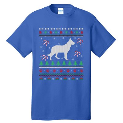 Ger Shepherd Xmas Gift Ugly Ger Shepherd Christmas Cute Gift Tall T-Shirt