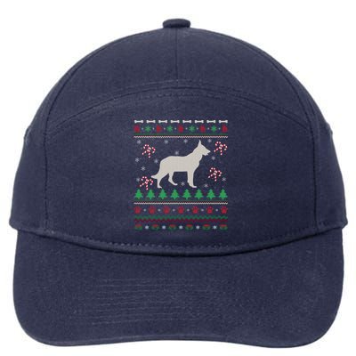 Ger Shepherd Xmas Gift Ugly Ger Shepherd Christmas Cute Gift 7-Panel Snapback Hat