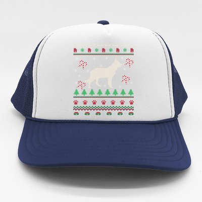 Ger Shepherd Xmas Gift Ugly Ger Shepherd Christmas Cute Gift Trucker Hat