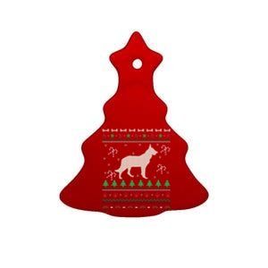 Ger Shepherd Xmas Gift Ugly Ger Shepherd Christmas Cute Gift Ceramic Tree Ornament