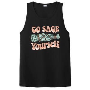 Go Sage Yourself Funny Clean Energies Healers & Psychics PosiCharge Competitor Tank