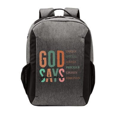 God Says You Are Inspiration Sunflower Faith Vector Backpack