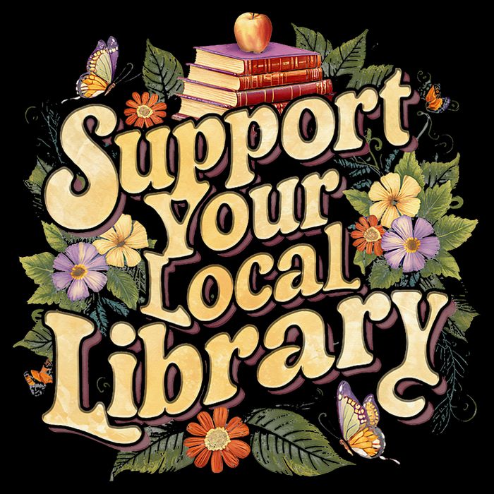 Groovy Support Your Local Library Book Reader Lover Bookworm 16 in Basic Backpack
