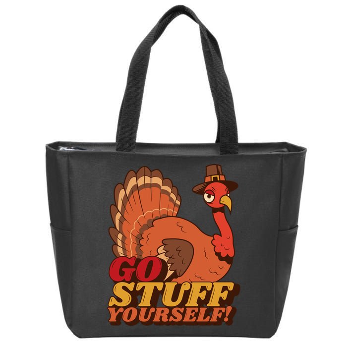 Go Stuff Yourself Funny Thanksgiving Zip Tote Bag