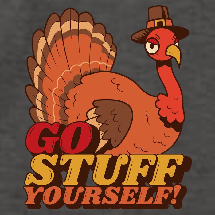 Go Stuff Yourself Funny Thanksgiving Vector Backpack