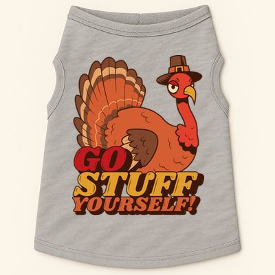 Go Stuff Yourself Funny Thanksgiving Doggie Tank