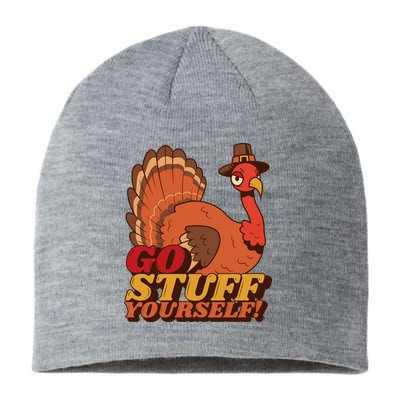 Go Stuff Yourself Funny Thanksgiving Sustainable Beanie
