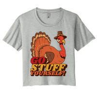 Go Stuff Yourself Funny Thanksgiving Crop Top