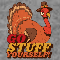 Go Stuff Yourself Funny Thanksgiving Crop Top