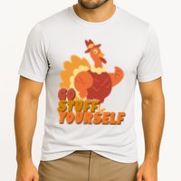 Go Stuff Yourself Funny Thanksgiving Turkey Holiday Cooling Performance Crew T-Shirt