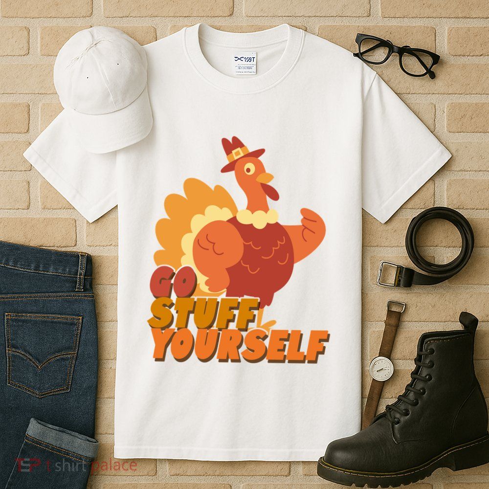 Go Stuff Yourself Funny Thanksgiving Turkey Holiday Tall T-Shirt