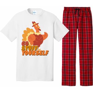 Go Stuff Yourself Funny Thanksgiving Turkey Holiday Pajama Set