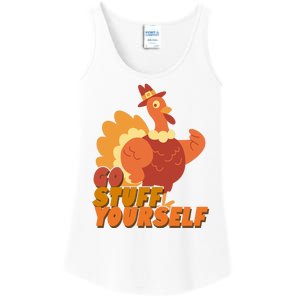 Go Stuff Yourself Funny Thanksgiving Turkey Holiday Ladies Essential Tank