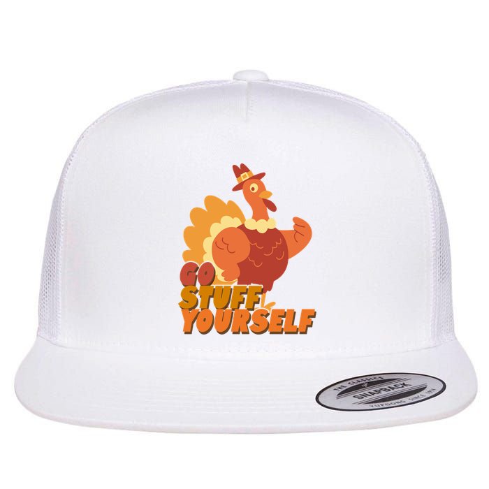 Go Stuff Yourself Funny Thanksgiving Turkey Holiday Flatbill Hat