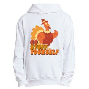 Go Stuff Yourself Funny Thanksgiving Turkey Holiday Urban Pullover Hoodie