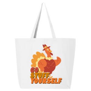 Go Stuff Yourself Funny Thanksgiving Turkey Holiday 25L Jumbo Tote