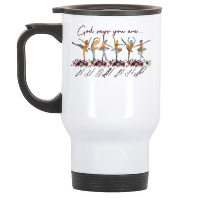 God Say You Are Unique Special Precious Strong Forgiven Gift Stainless Steel Travel Mug